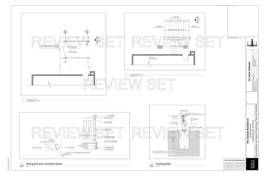 Certified structural deck drawings