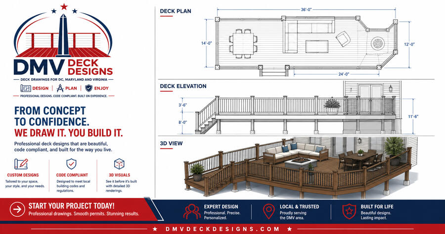 DMV Deck Designs Permit Ready Deck Plans